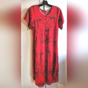 ⏰️3/$10 L/G Vintage Lightweight Red Dress 💃